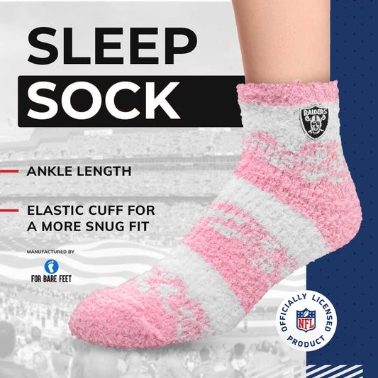 Las Vegas Raiders NFL Cozy Soft Slipper Socks - Pink