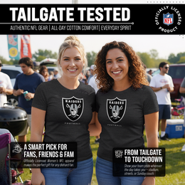 Las Vegas Raiders Women's NFL Ultimate Fan Logo Short Sleeve T-Shirt - Black