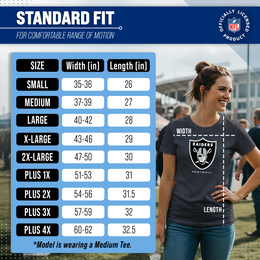 Las Vegas Raiders Women's NFL Ultimate Fan Logo Short Sleeve T-Shirt - Black