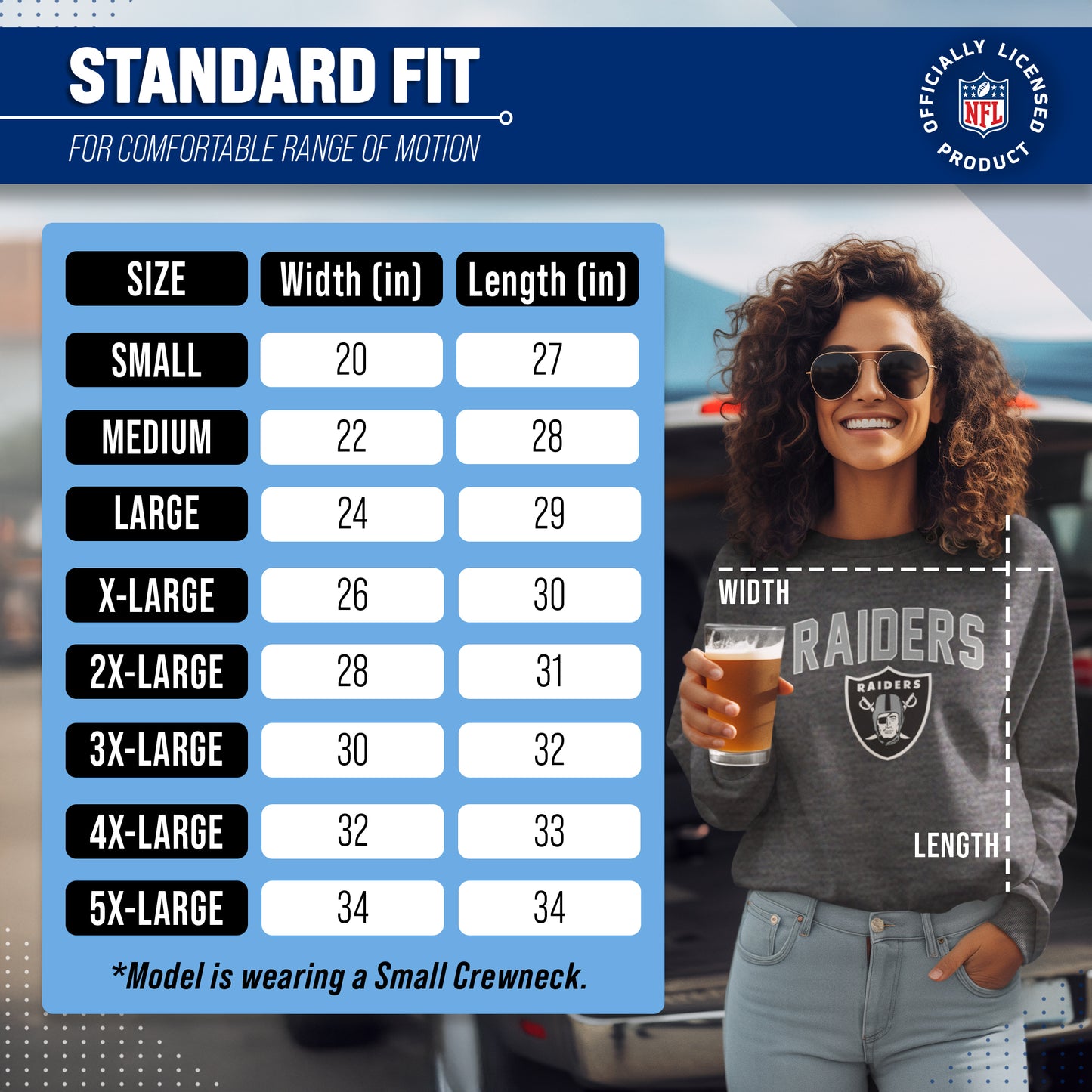 Las Vegas Raiders NFL Home Team Crew - Gray