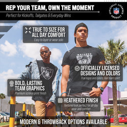 Las Vegas Raiders NFL Modern Throwback T-shirt - Team Color