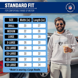 Las Vegas Raiders NFL Adult Unisex Starting Fresh Ultra Soft Fleece Hooded Sweatshirt - Athletic Heather