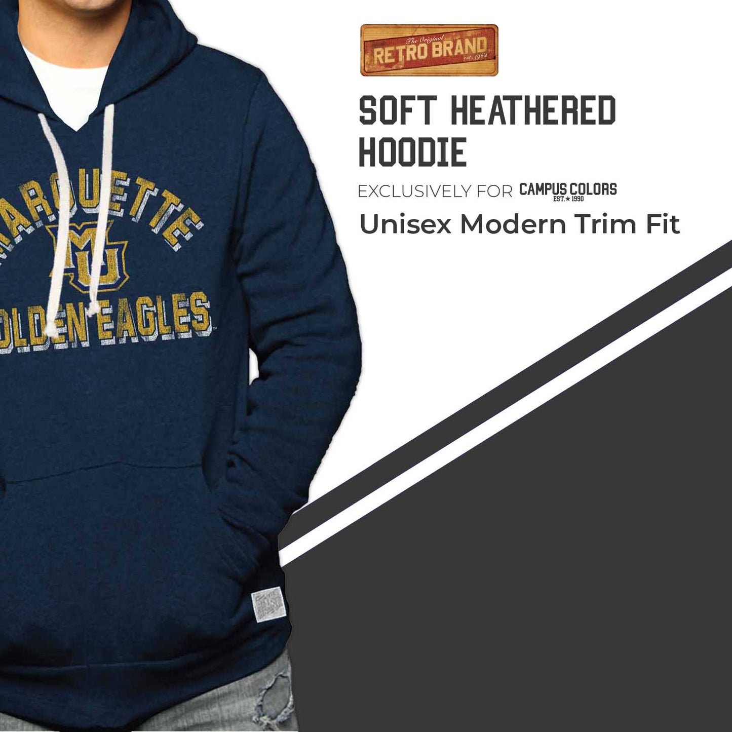 Marquette Golden Eagles Adult University Hoodie - Navy