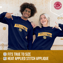 Marquette Golden Eagles NCAA Adult Tackle Twill Crewneck Sweatshirt - Navy
