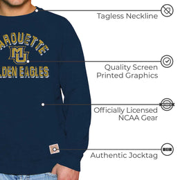 Marquette Golden Eagles Adult University Crewneck - Navy