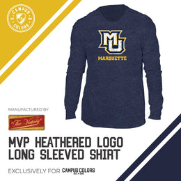Marquette Golden Eagles NCAA MVP Adult Long-Sleeve Shirt - Navy