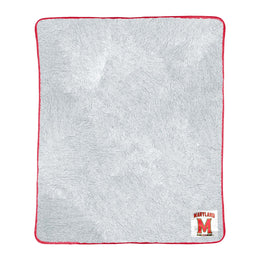 Maryland Terrapins NCAA Silk Sherpa College Throw Blanket - Red