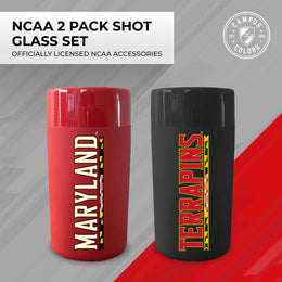 Maryland Terrapins College and University 2-Pack Shot Glasses - Team Color