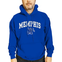 Memphis Tigers Adult Arch & Logo Soft Style Gameday Hooded Sweatshirt - Royal
