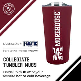 Morehouse College NCAA Stainless Steel Tumbler perfect for Gameday - Maroon
