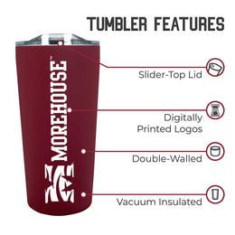 Morehouse College NCAA Stainless Steel Tumbler perfect for Gameday - Maroon