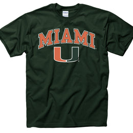 Miami Hurricanes NCAA Adult Gameday Cotton T-Shirt - Green