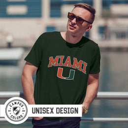 Miami Hurricanes NCAA Adult Gameday Cotton T-Shirt - Green