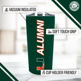 Miami Hurricanes Collegiate Stainless Steel Travel Tumbler for Alumni - Green