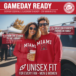 Miami Redhawks Adult Arch & Logo Soft Style Gameday Crewneck Sweatshirt - Red