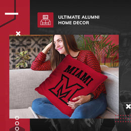 Miami Redhawks NCAA Decorative Pillow - Red