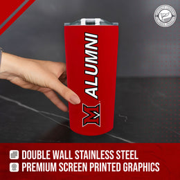 Miami Redhawks Collegiate Stainless Steel Travel Tumbler for Alumni - Red