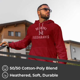 Miami Redhawks Adult University Hoodie - Red