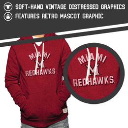 Miami Redhawks Adult University Hoodie - Red