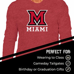 Miami Redhawks NCAA MVP Adult Long-Sleeve Shirt - Red