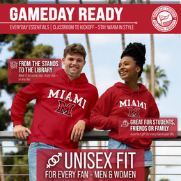 Miami Redhawks Adult Arch & Logo Soft Style Gameday Hooded Sweatshirt - Red