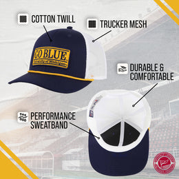 Michigan Wolverines NCAA Adult Elite Everyday Adjustable Mesh Trucker Hat - Navy