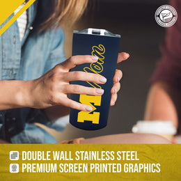 Michigan Wolverines NCAA Stainless Steel Travel Tumbler for Mom - Navy