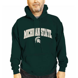 Michigan State Spartans NCAA Adult Tackle Twill Hooded Sweatshirt - Green