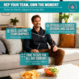 Miami Dolphins NFL Adult Unisex Team Logo Quarter Zip Pullover Sweatshirt - Black