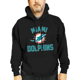 Miami Dolphins NFL Adult Gameday Hooded Sweatshirt - Black