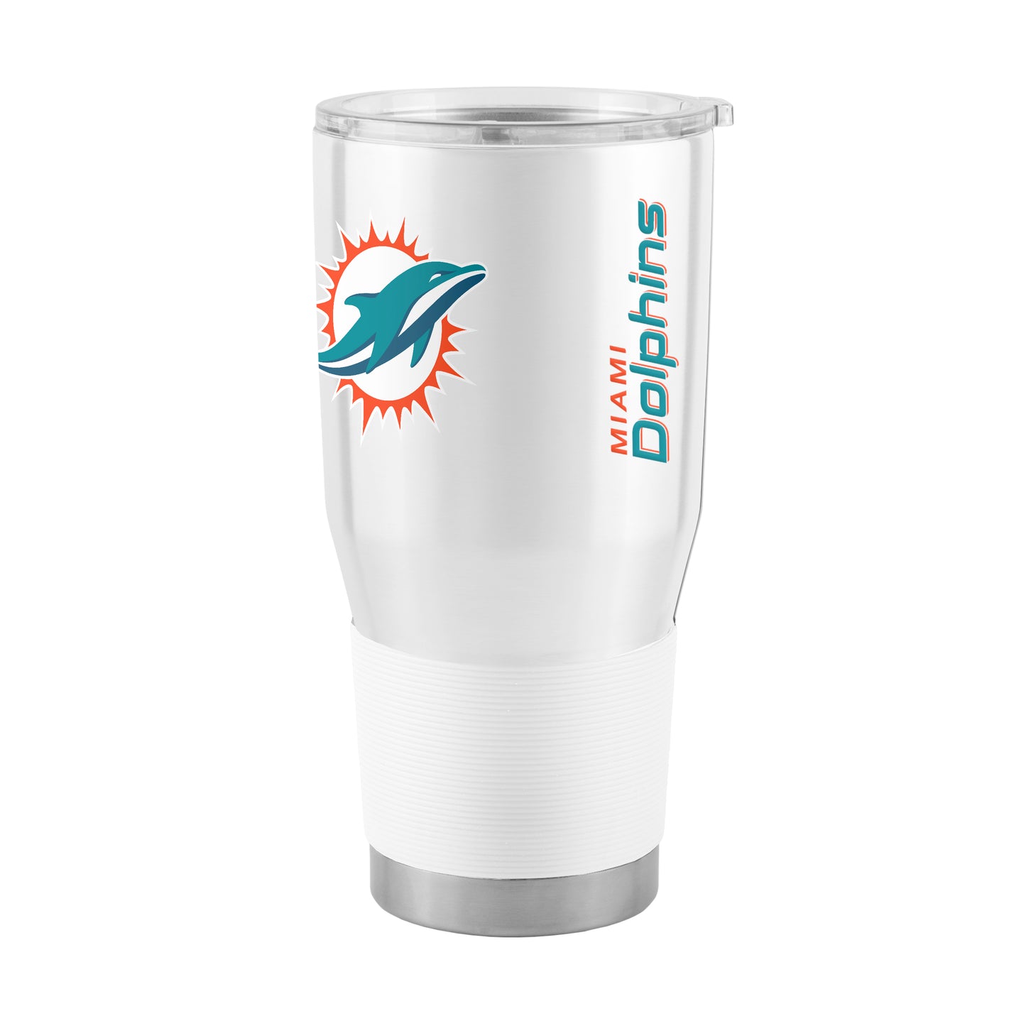 Miami Dolphins NFL 30oz Gameday Stainless Steel Tumbler - White