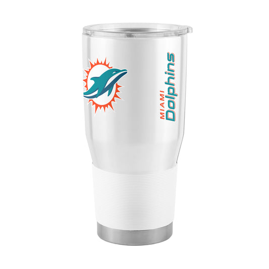 Miami Dolphins NFL 30oz Gameday Stainless Steel Tumbler - White