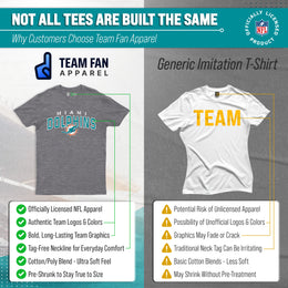 Miami Dolphins NFL Starting Fresh Short Sleeve Heather T-Shirt - Sport Gray