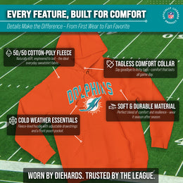 Miami Dolphins NFL Home Team Hoodie - Orange