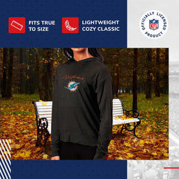 Miami Dolphins NFL Women's Session Pullover Hoodie - Black