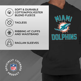 Miami Dolphins NFL Youth Gameday Hooded Sweatshirt - Black