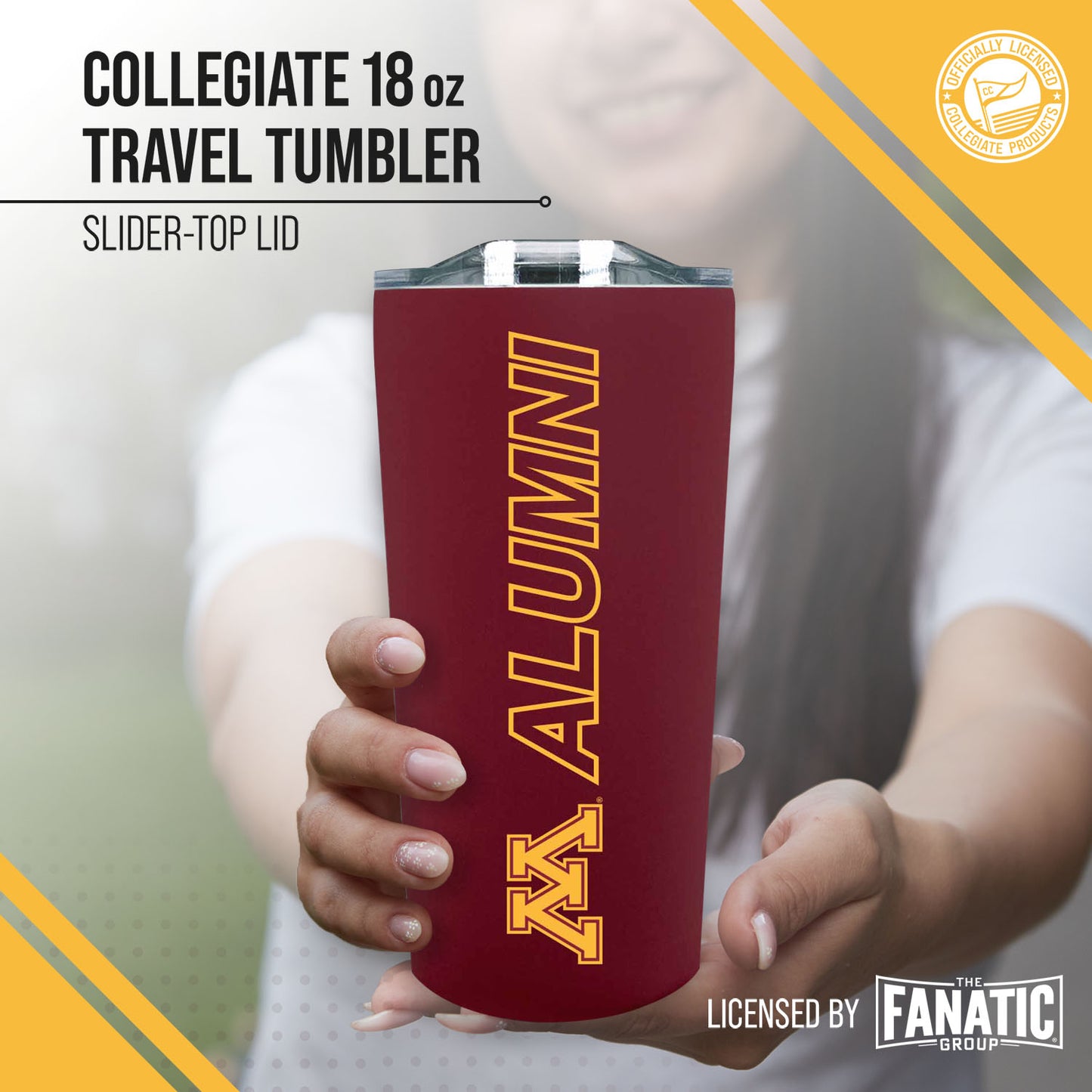 Minnesota Golden Gophers Collegiate Stainless Steel Travel Tumbler for Alumni - Maroon