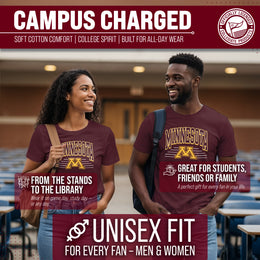 Minnesota Golden Gophers NCAA Adult Unisex Overtime Classics T-Shirt - Maroon