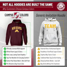 Minnesota Golden Gophers Adult Arch & Logo Soft Style Gameday Hooded Sweatshirt - Maroon
