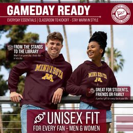 Minnesota Golden Gophers Adult Arch & Logo Soft Style Gameday Hooded Sweatshirt - Maroon