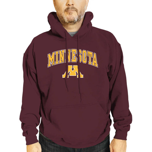 Minnesota Golden Gophers Adult Arch & Logo Soft Style Gameday Hooded Sweatshirt - Maroon
