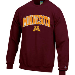 Minnesota Golden Gophers Adult Tackle Twill Crewneck - Maroon
