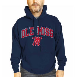 Ole Miss Rebels Adult Arch & Logo Soft Style Gameday Hooded Sweatshirt - Navy