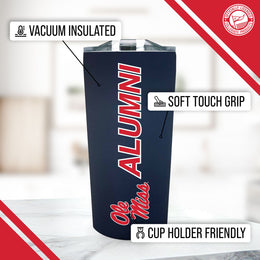 Ole Miss Rebels Collegiate Stainless Steel Travel Tumbler for Alumni - Navy