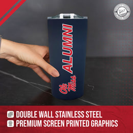Ole Miss Rebels Collegiate Stainless Steel Travel Tumbler for Alumni - Navy