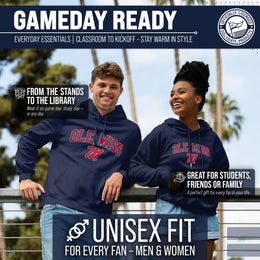 Ole Miss Rebels Adult Arch & Logo Soft Style Gameday Hooded Sweatshirt - Navy