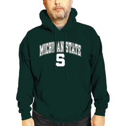 Michigan State Spartans Adult Arch & Logo Soft Style Gameday Hooded Sweatshirt - Green