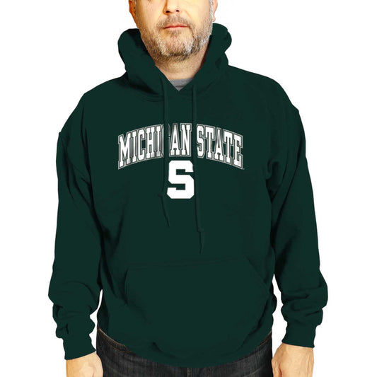 Michigan State Spartans Adult Arch & Logo Soft Style Gameday Hooded Sweatshirt - Green