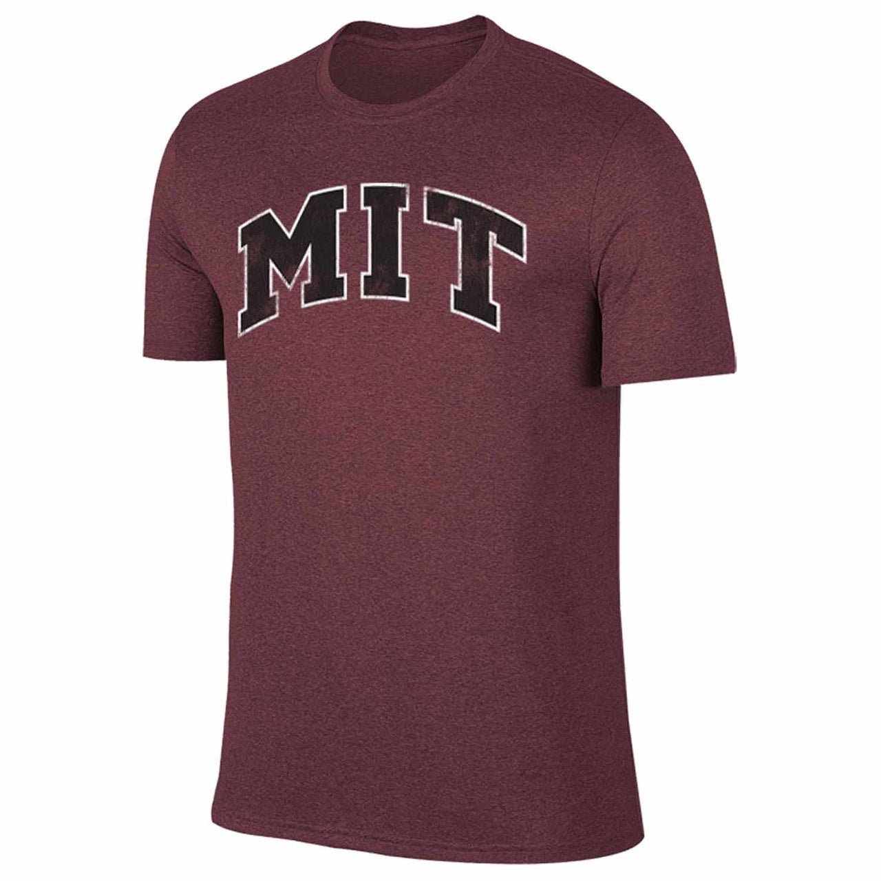 MIT Engineers Adult MVP Heathered Cotton Blend T-Shirt - Maroon