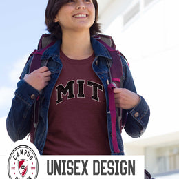 MIT Engineers Adult MVP Heathered Cotton Blend T-Shirt - Maroon